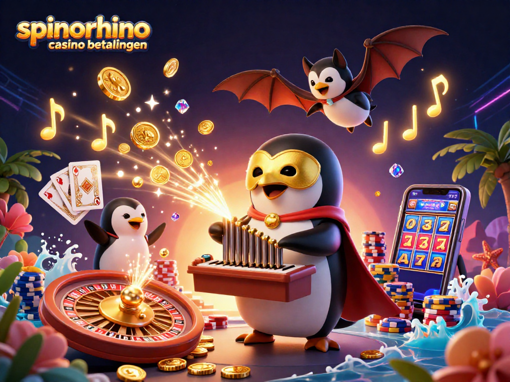 spinorhino casino betalingen: snelle stortingen met iDEAL en crypto in een levendige casinoweergave