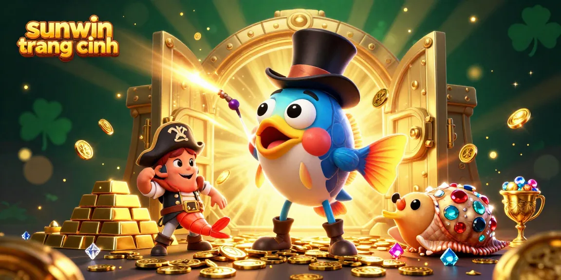 Win big at sunwin trang chính as the enchanting anglerfish beckons golden treasures in vibrant 3D.